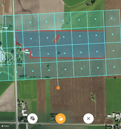 Traction Field App can be used for grid sampling.